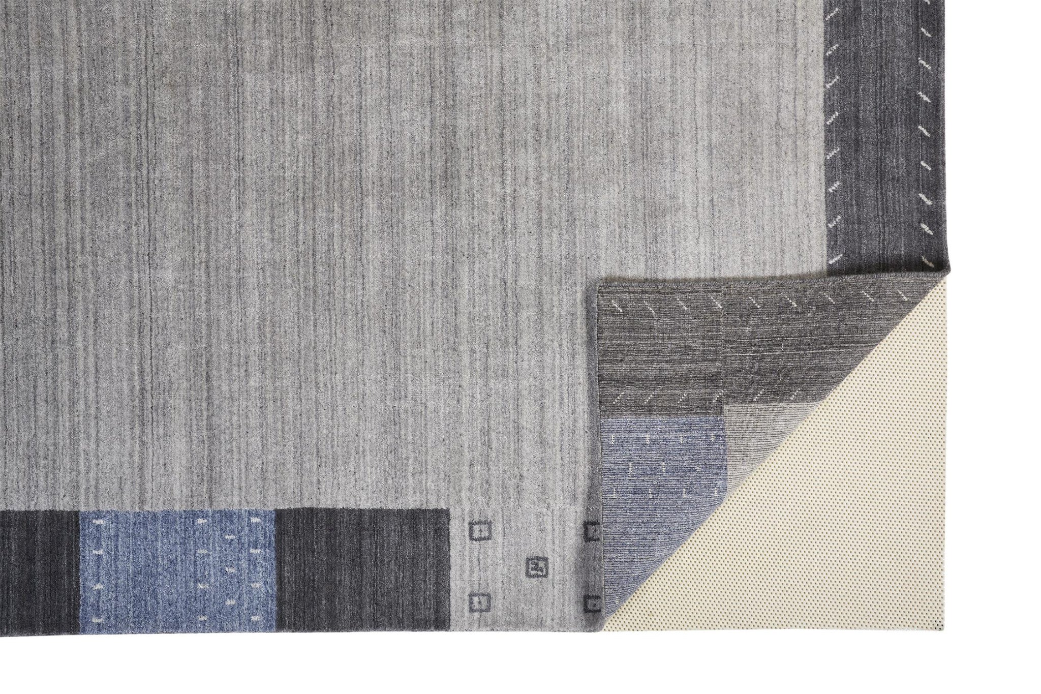 Stylish and Comfortable Hand - Knotted Wool Area Rug with Stain - Resistant Design for Living Spaces