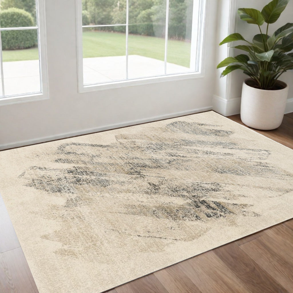 Exquisite Ivory and Grey Luster Area Rug with Enchanting Contemporary Design for Sophisticated Home Decor and Stylish Living Spaces
