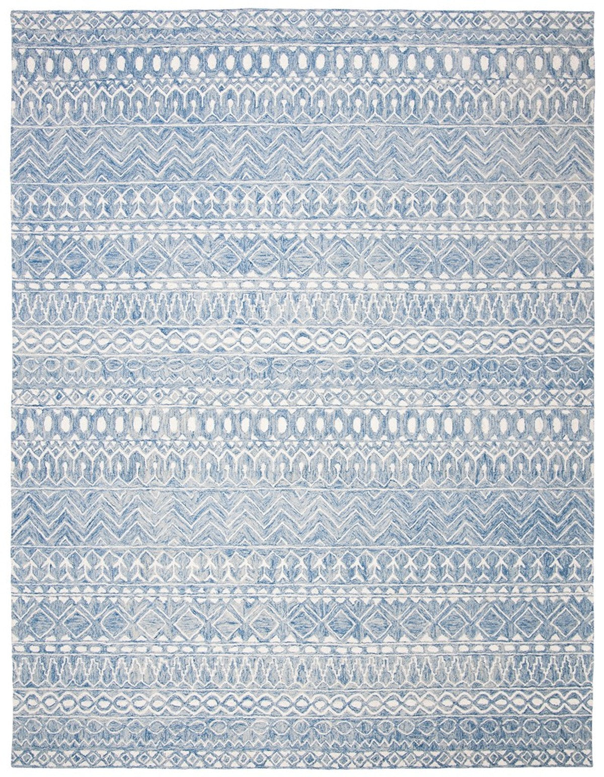 Luxurious Indian Hand-Tufted Wool Rectangle Rug with 7MM Loop Pile