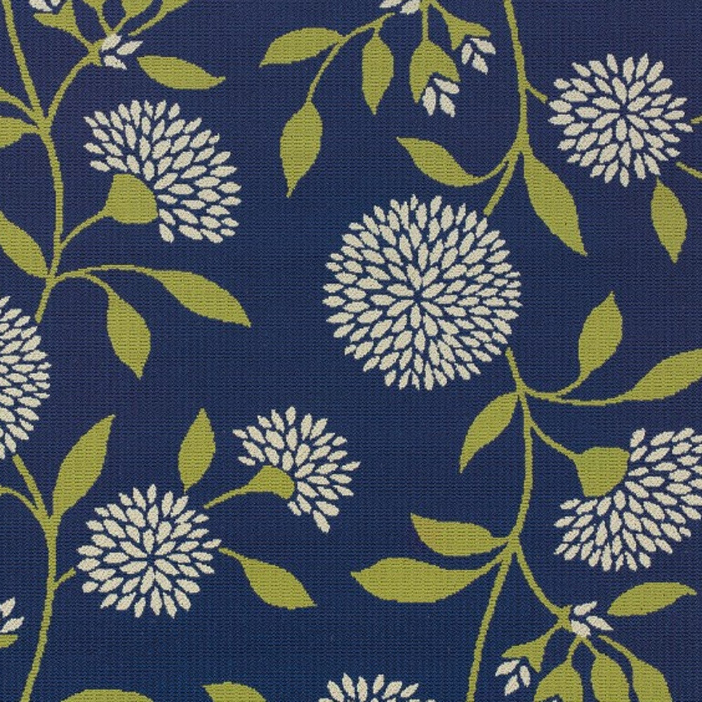 Stylish and Comfortable Blue-Green Floral Outdoor Area Rug for Your Space