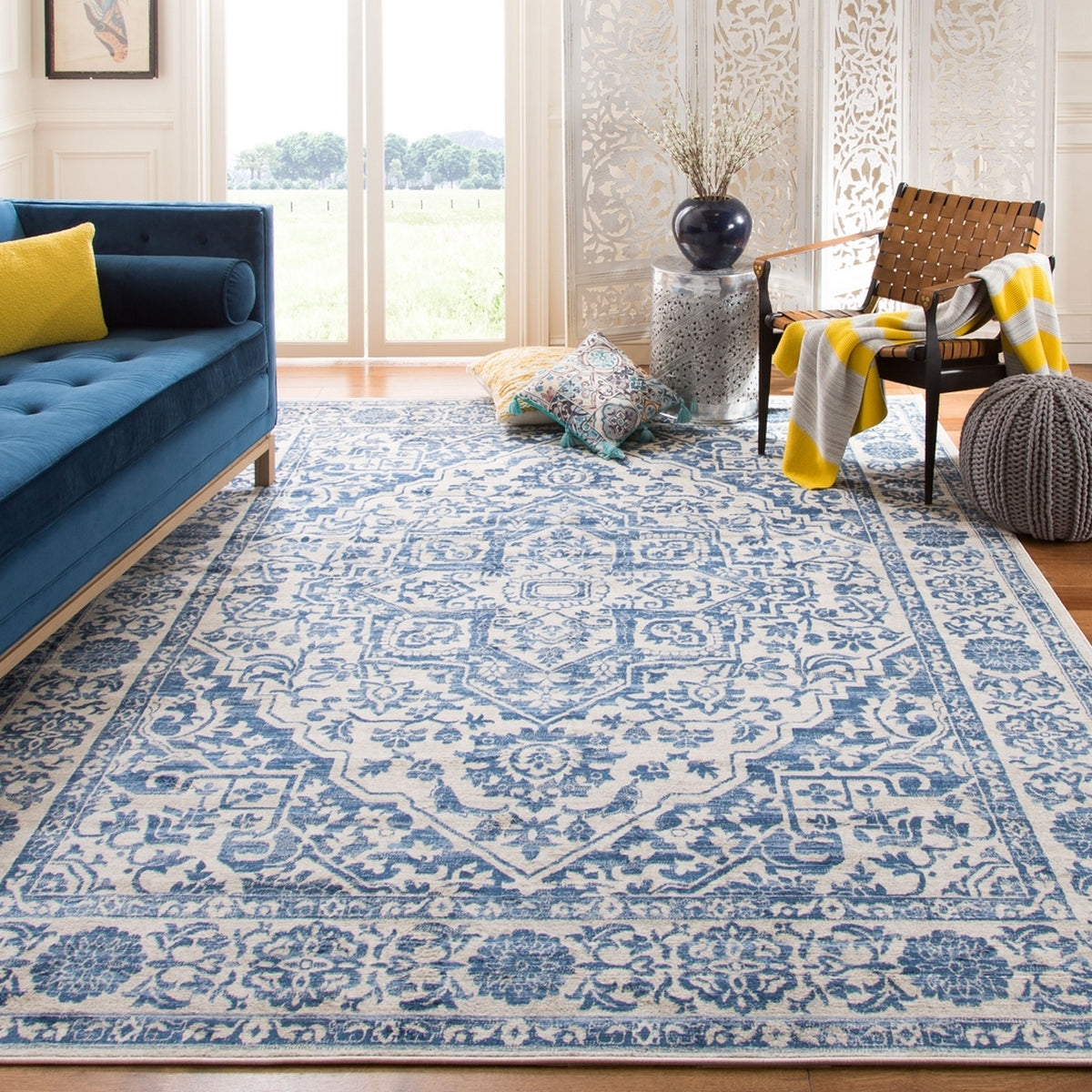 Brentwood Power Loomed Traditional Floor Rug - Beautifully Crafted with 60% Polypropylene and 40% Jute, Originating from Turkey