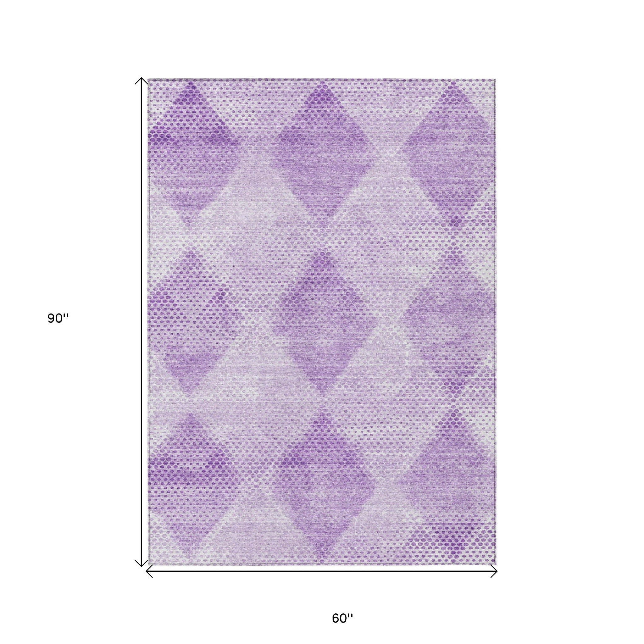Stylish Blue Geometric Washable & Stain-Resistant Runner Rug for Indoor/Outdoor Spaces