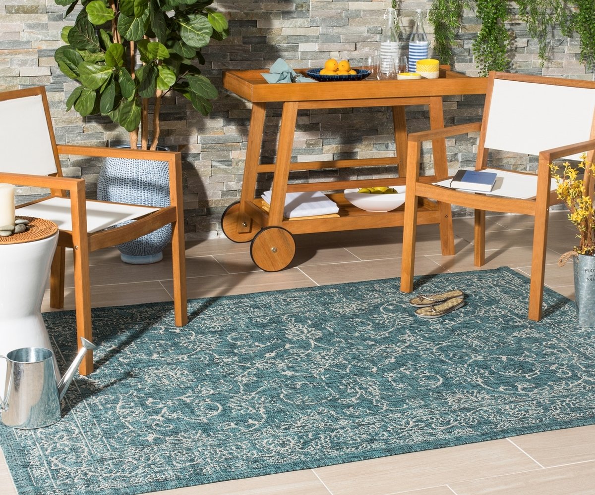 Exquisitely Designed Courtyard Power Loomed Rectangle Rug - A Stylish, Long - lasting, and Graceful Addition to Any Living Space's Decor