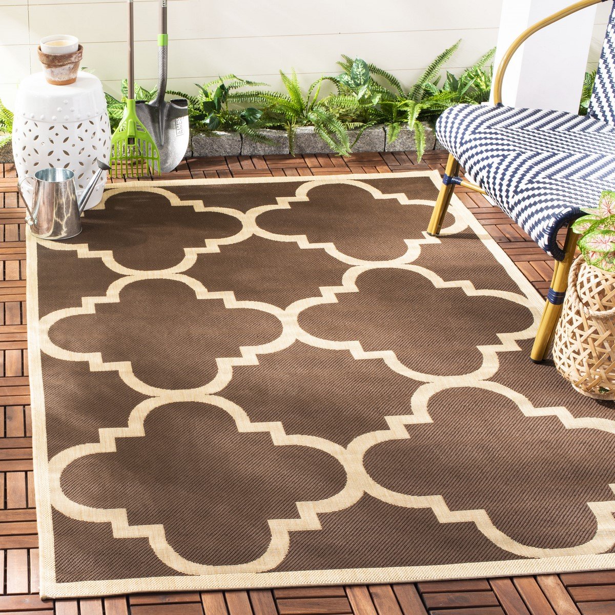 High - Quality Courtyard Power - Woven Rug Crafted from Durable Polypropylene with a Stylish Design for Both Indoor and Outdoor Areas