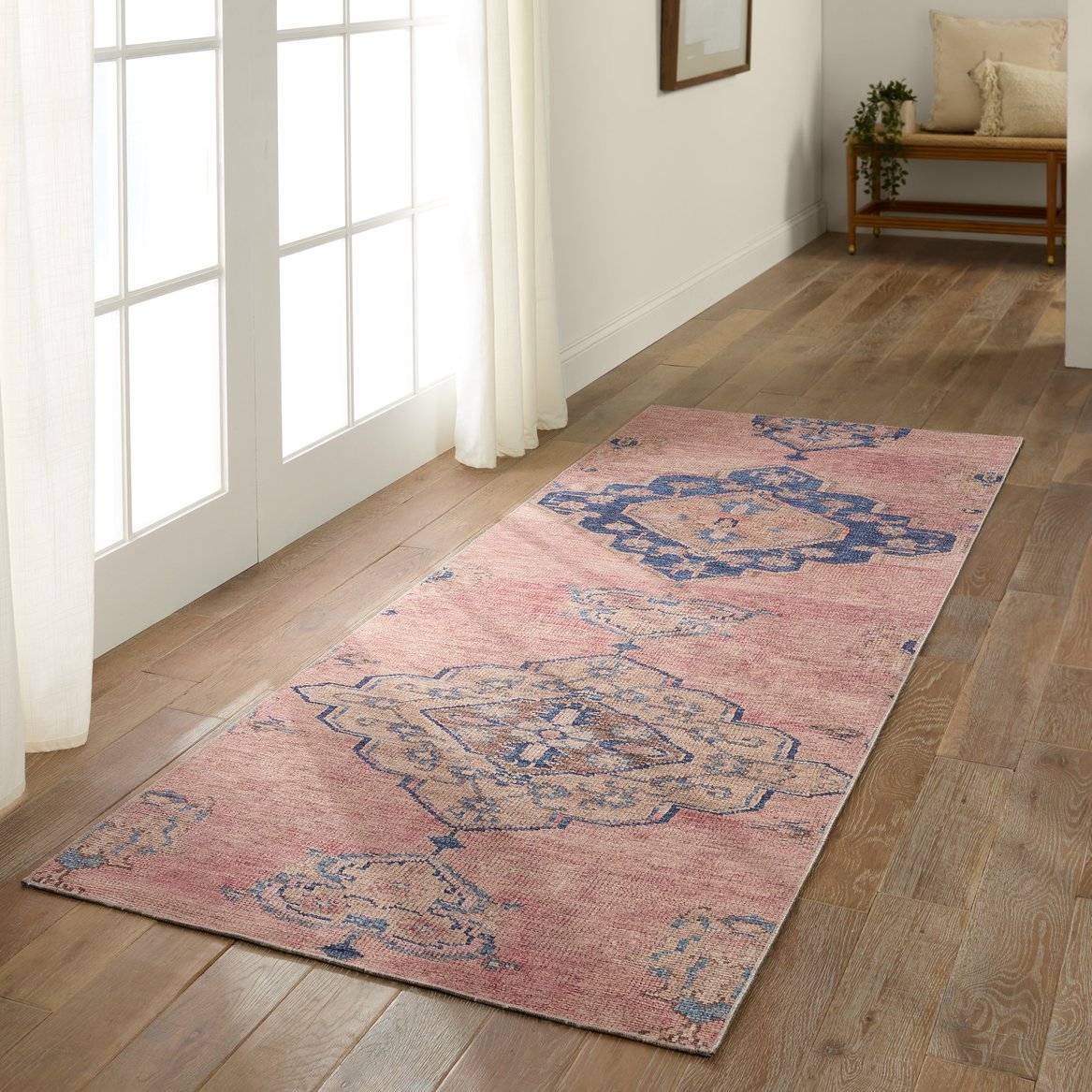 Canteena Clanton CAN04 RUG154771 Washable Indoor Traditional Medallion Polyester Rug