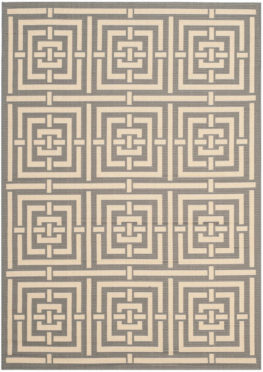 Exquisite Courtyard Indoor/Outdoor Geometric Pattern Rug - Soft, Durable and Weather-Resistant Floor Covering for Home Decor