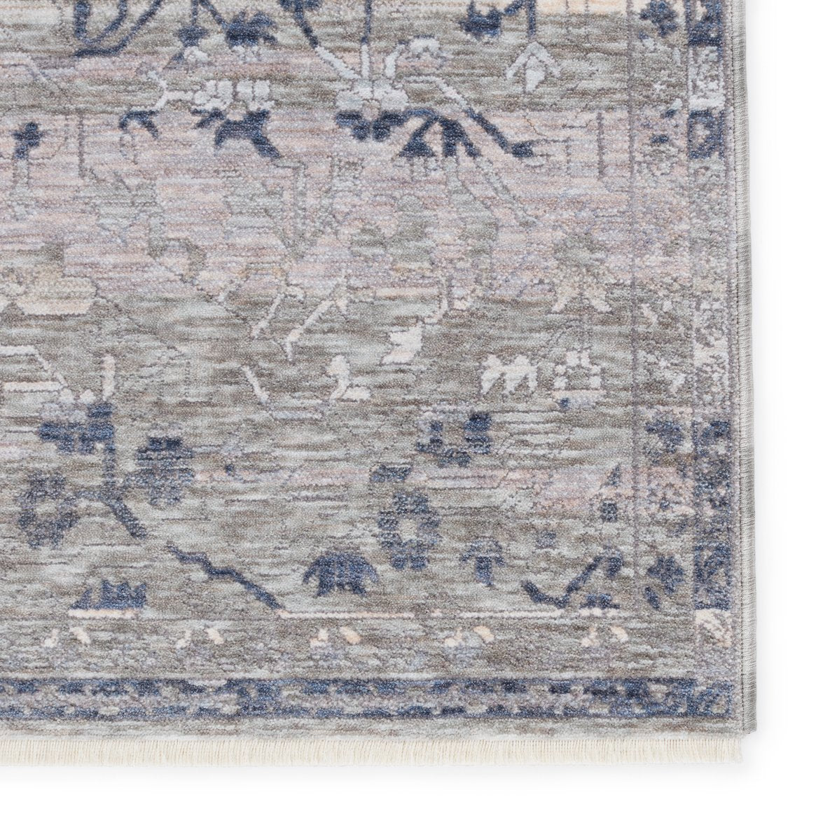Ballad Evolet BLA06 Power-loomed Machine-made 100% Polyester Vintage-style Indoor Decorative Rug with Ornate Design