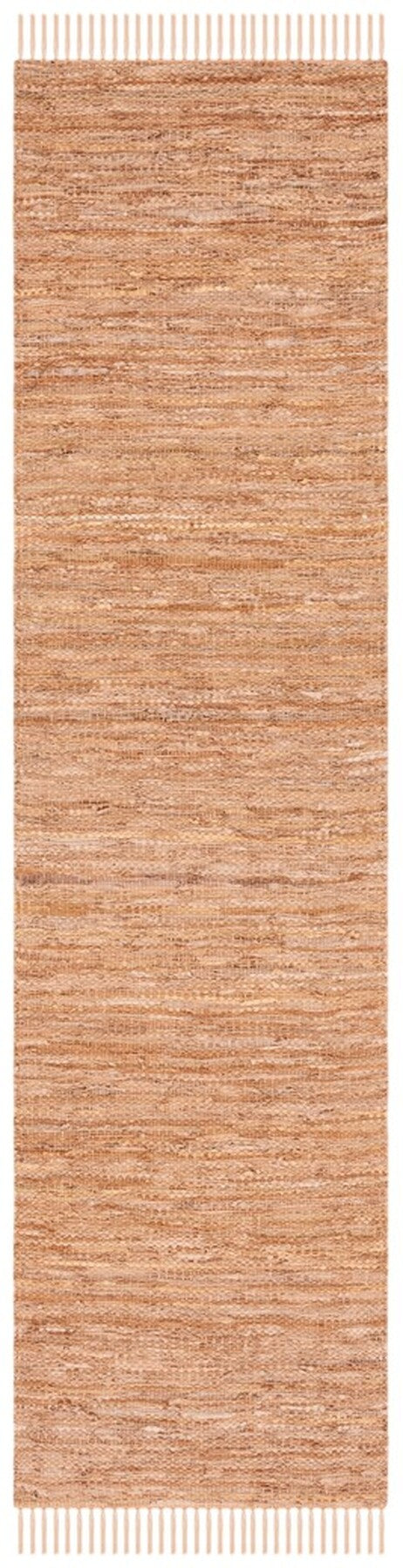 Eco-Friendly 90% Recycled Leather Vintage 501 Contemporary Flat Weave Rug