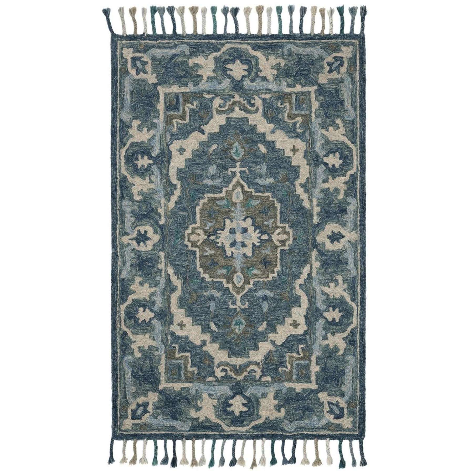 Luxurious Hand-Tufted Wool Pile Rectangle Rug with 7MM Soft Pile Height, Originating from India