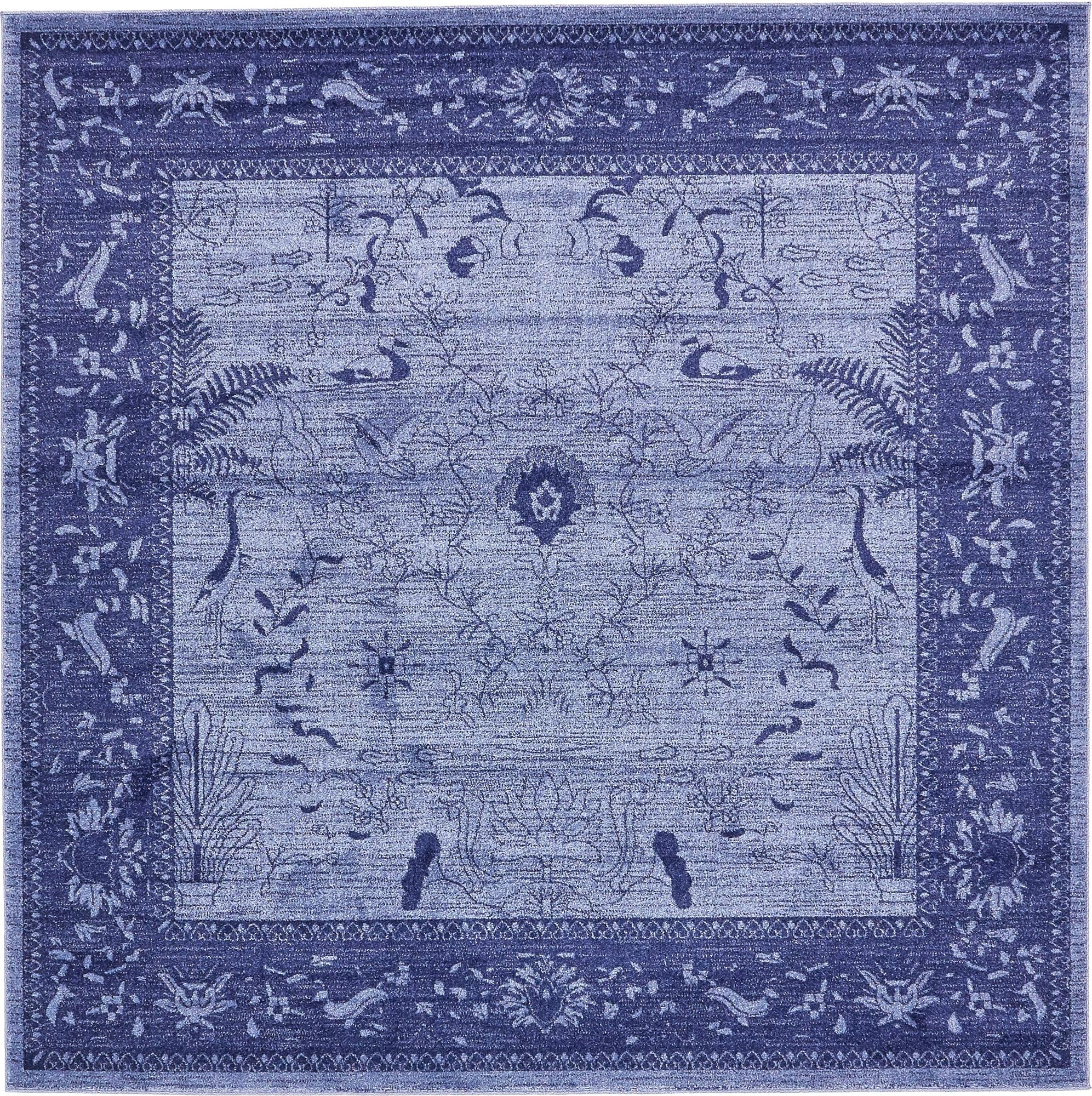 La Jolla Durable Floral Rug - Versatile Home Decor with Stain Resistance and Easy Care