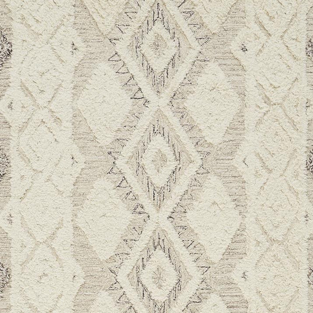 Stylish Handmade Wool Area Rug with Stain-Resistant Geometric Design for Elegant Living Spaces