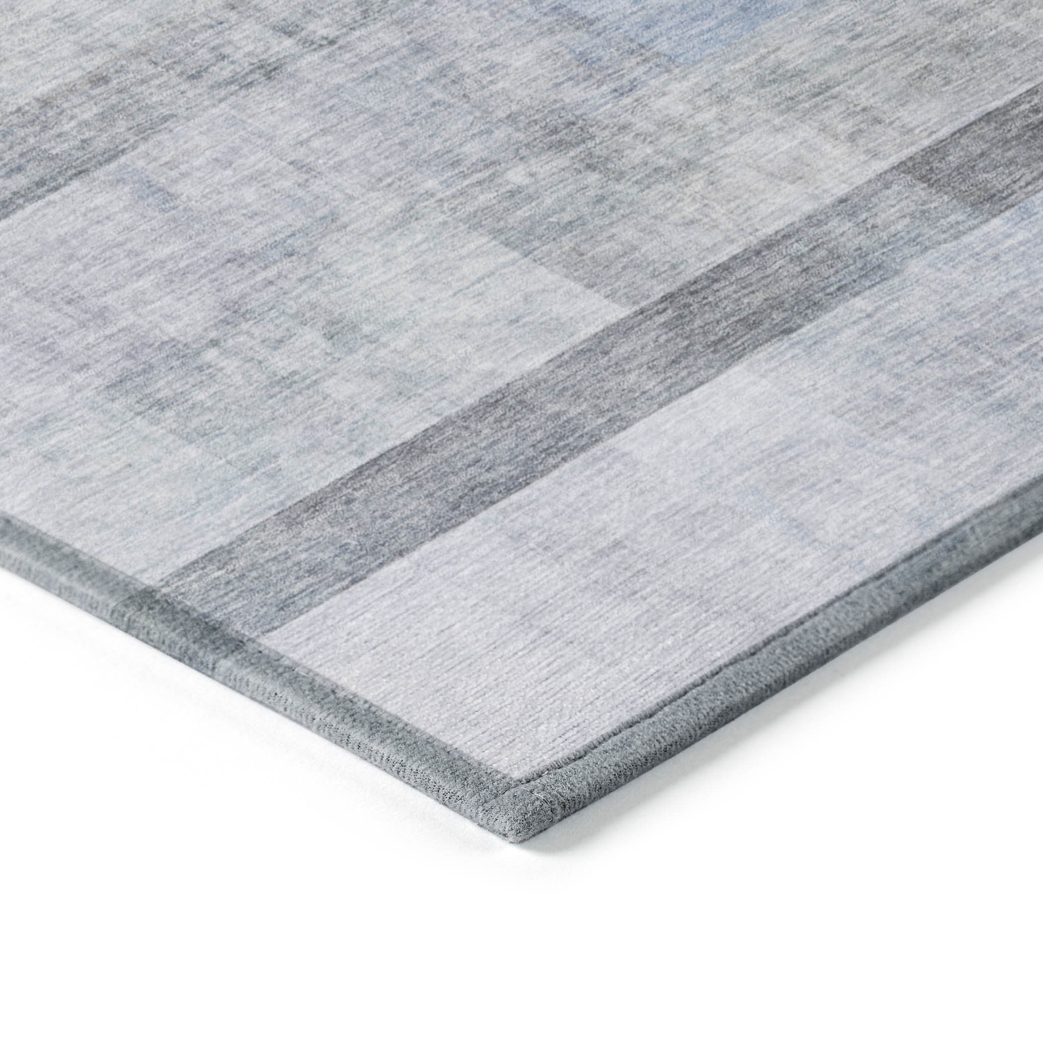 8-Foot Olive Green Ombre Stain-Resistant Indoor-Outdoor Runner Rug for Kids & Pets