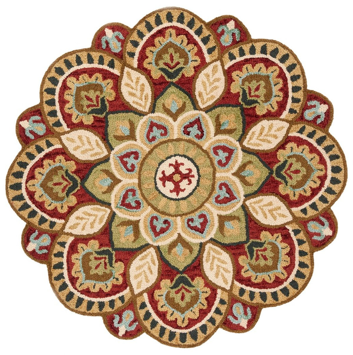 Exquisite Novelty Hand - Tufted Wool and Cotton Area Rug with Luxurious Latex - Backed Soft Pile and Elegant Design