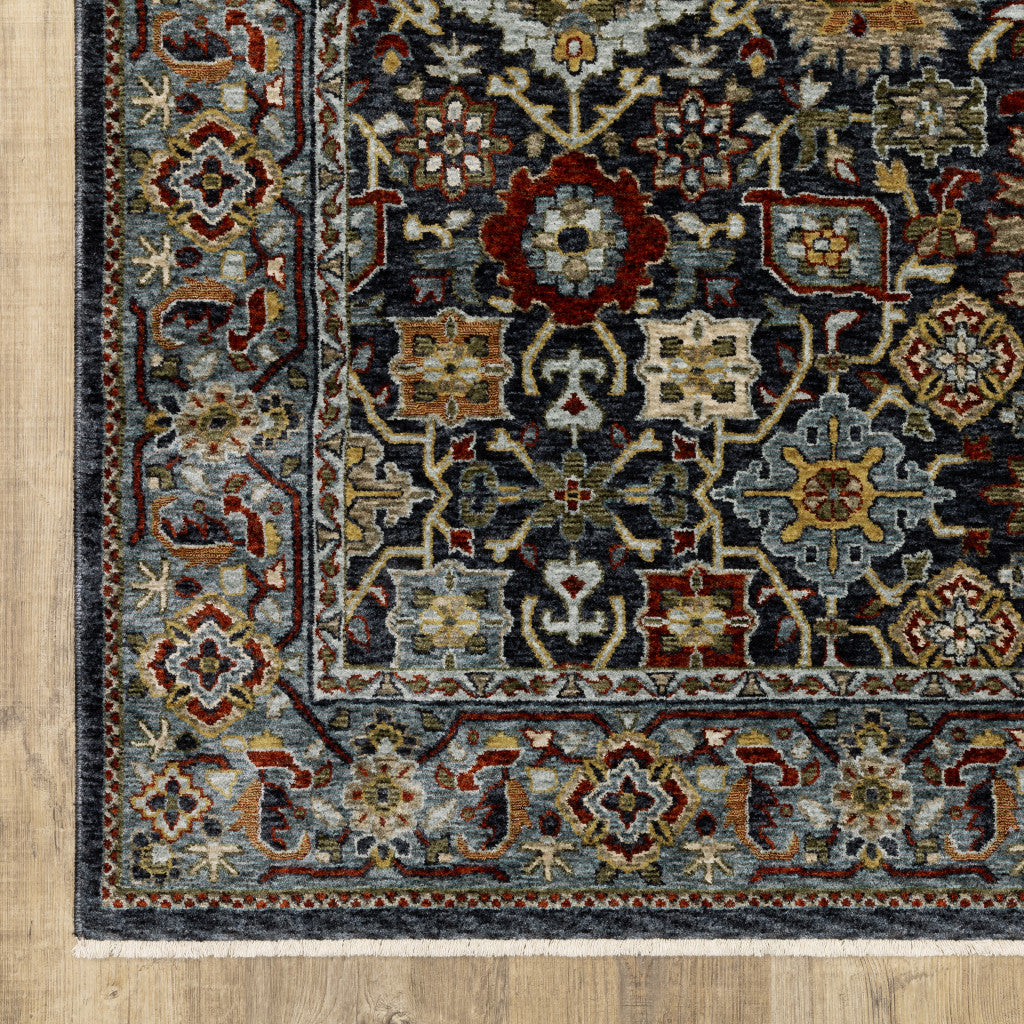 Stylish and Colorful Stain-Resistant Oriental Power Loom Runner Rug with Fringe, Ideal for Kid and Pet Spaces