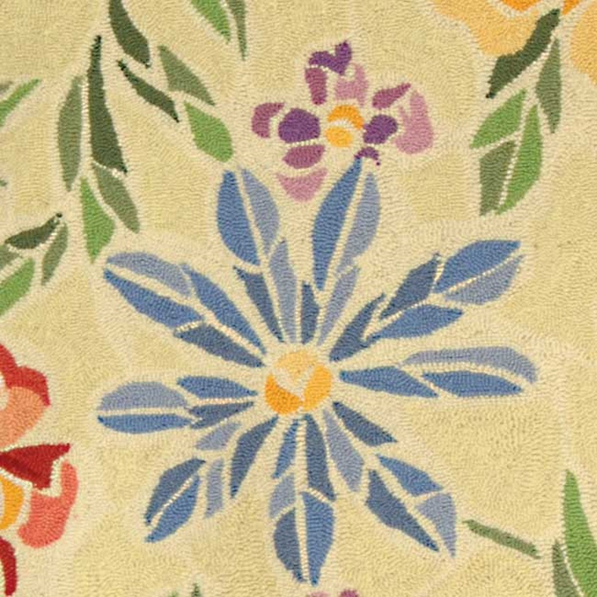 Luxurious Hand-Hooked Chelsea Rug - 100% Pure Virgin Wool Pile Featuring Timeless American and Turn-of-the-Century European Designs