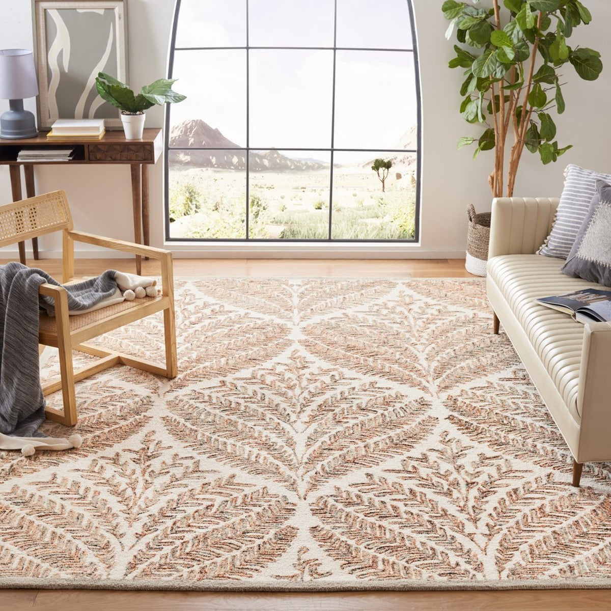 Exquisite Capri Hand-Tufted Wool Floral Area Rug - Ideal for Creating a Luxurious and Comfortable Home Decor Setting