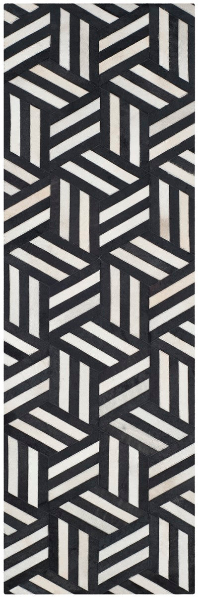 Studio Handmade Woven Genuine Leather Carpet - A Contemporary Artistic Rug Ideal for Rustic - Chic and Modern Interior Decor Styles
