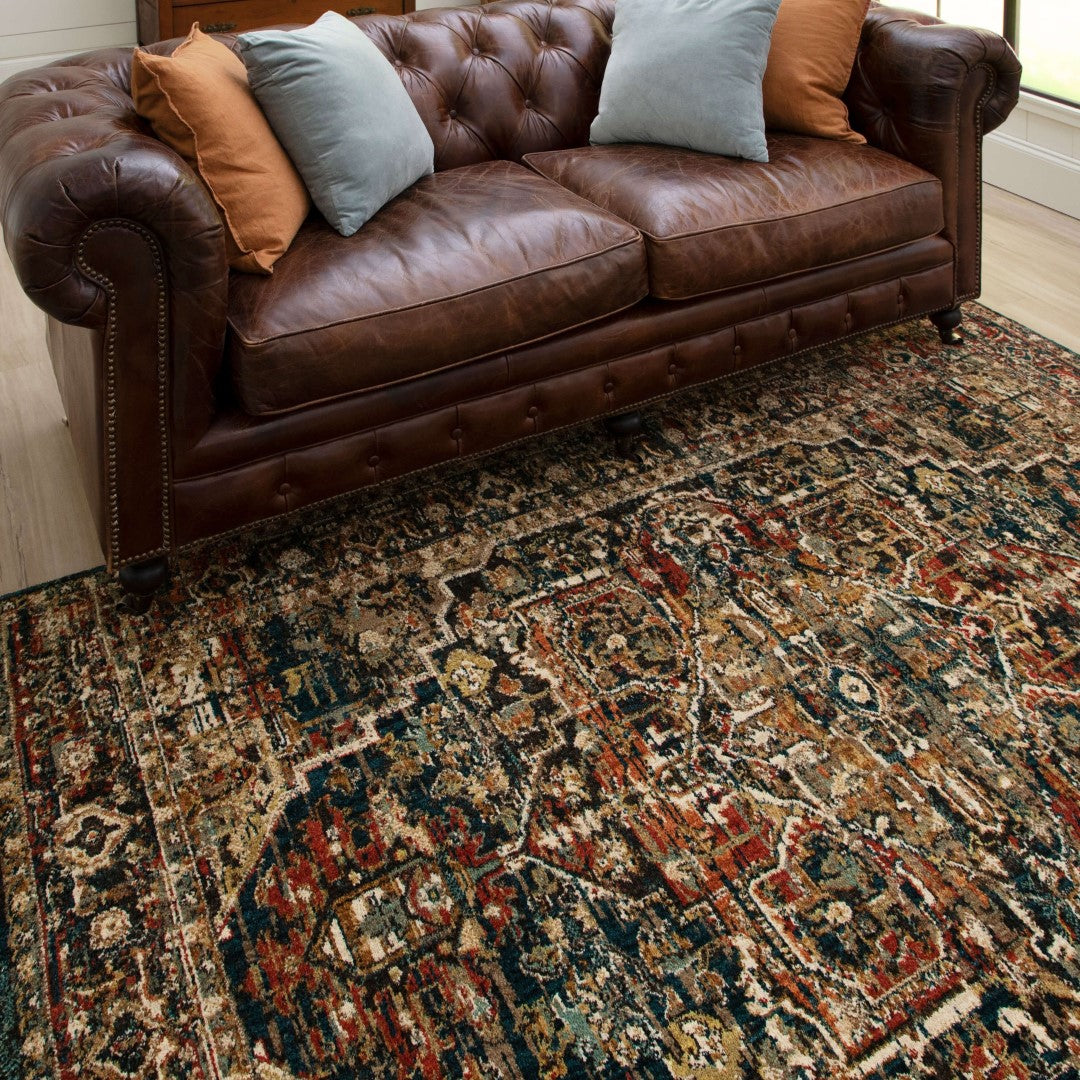 Spice Market Ornamental Area Rug for Home Decoration - Eco - Friendly Polyester Material, Featuring Luxurious Plush Pile and Easy - to - Maintain Design
