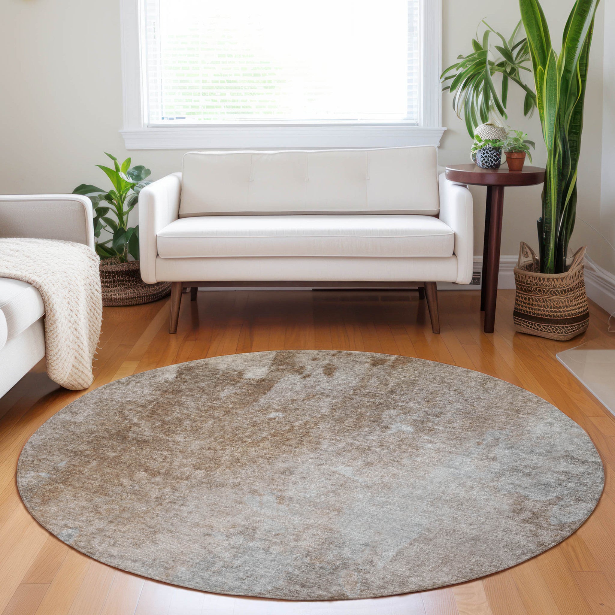 Stylish Washable & Stain-Resistant Indoor-Outdoor Abstract Runner Rug