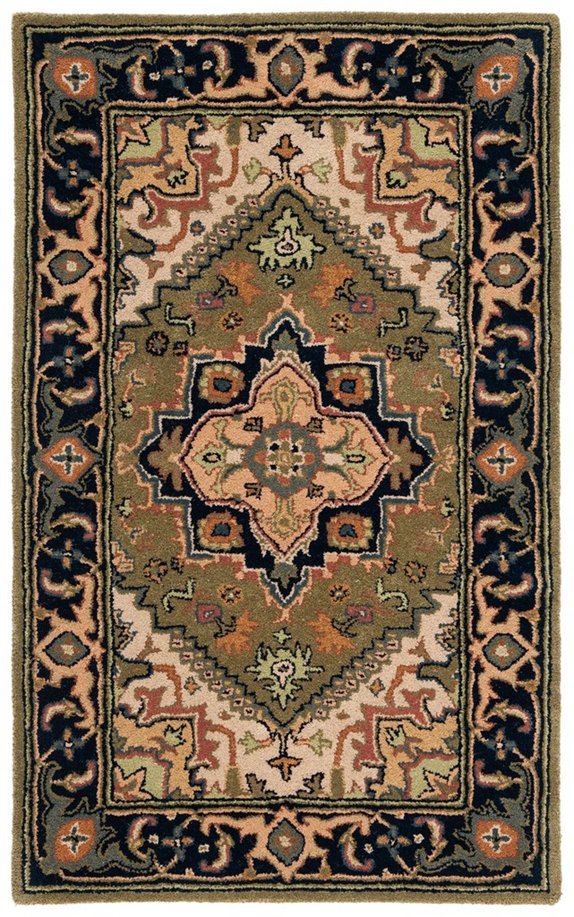 Exquisite Heritage Hand - Tufted Luxury Wool Pile Area Rug for Elegant Home Decor with Abundant Textures and Stylish Appeal
