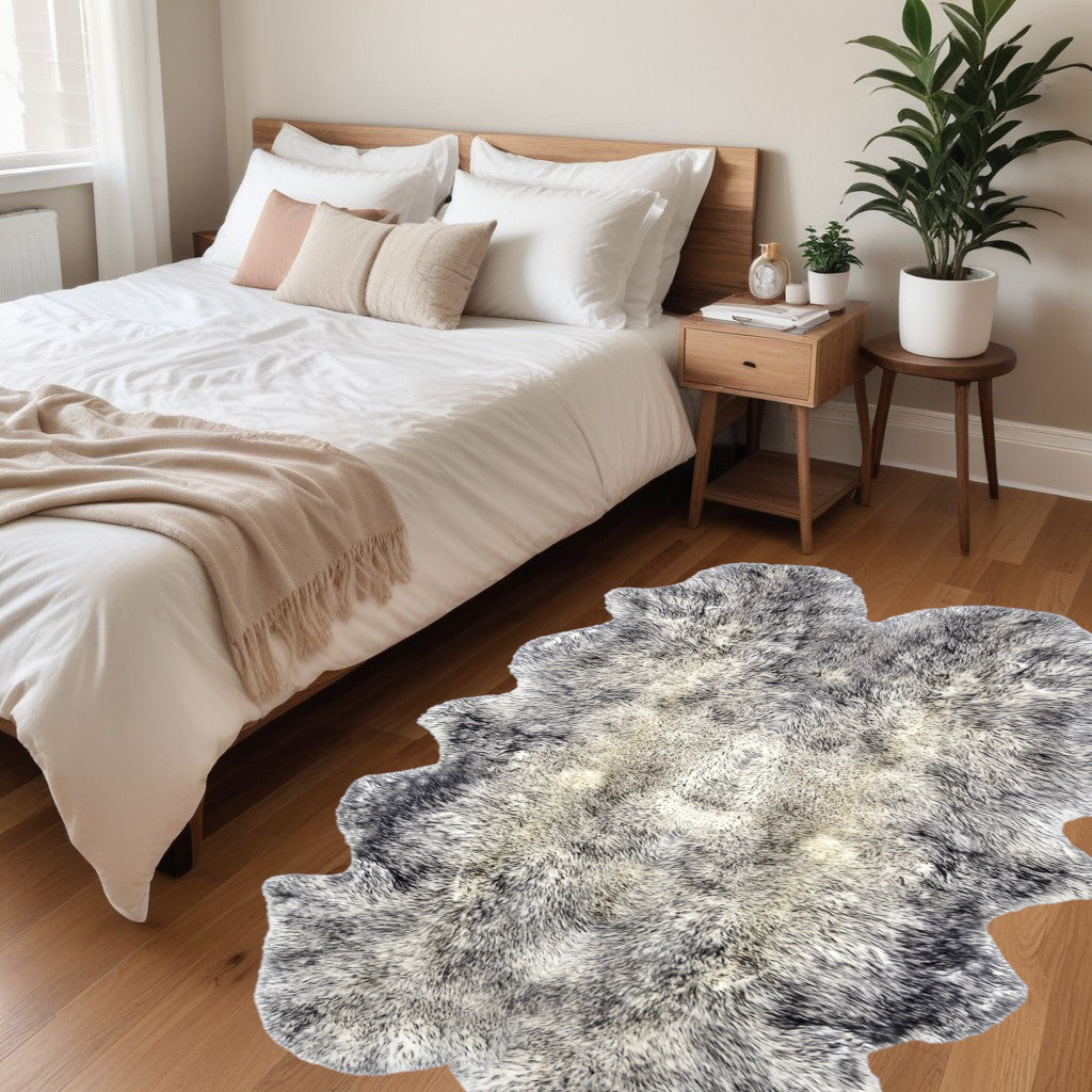 Exquisite Handmade Gold Animal Print Area Rug for a Sophisticated and Stylish Space Enhancement