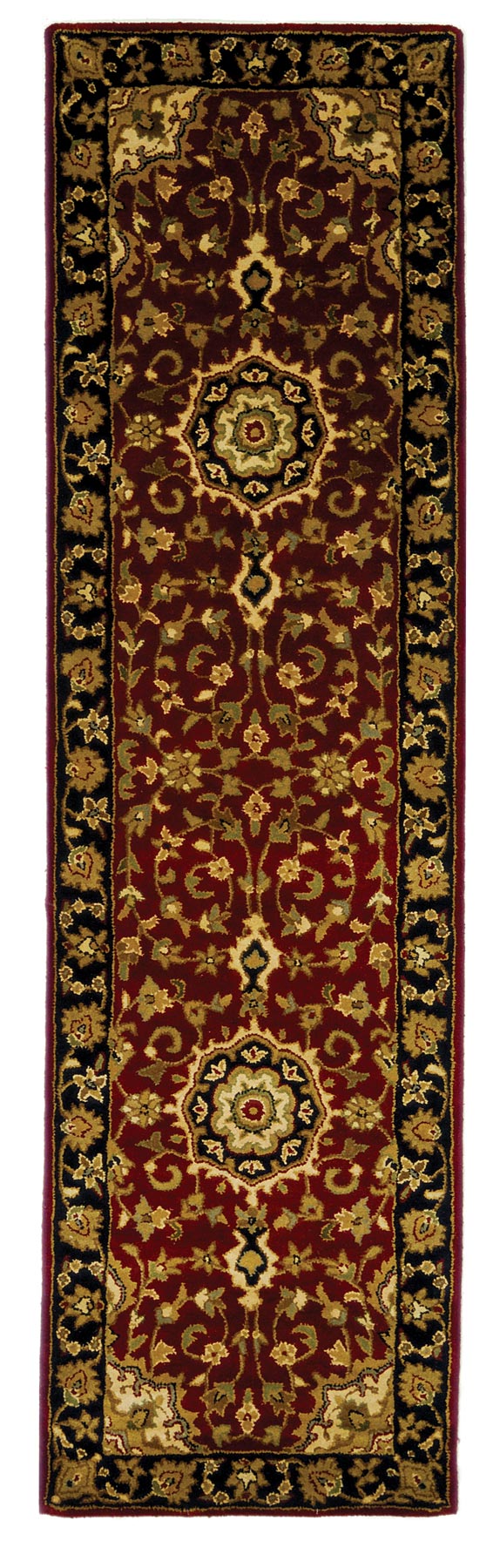 Elegant Hand - Tufted Indian Wool Pile Oval Rug for Timeless Home Decor