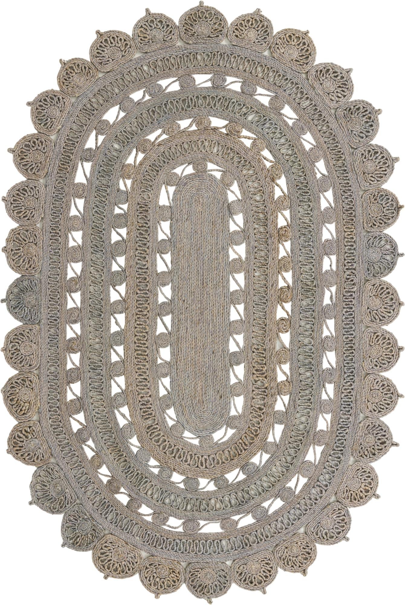 Exquisite Handcrafted Braided Jute Rug - An Eco-Friendly and Durable Home Decor Accent Suitable for Every Room