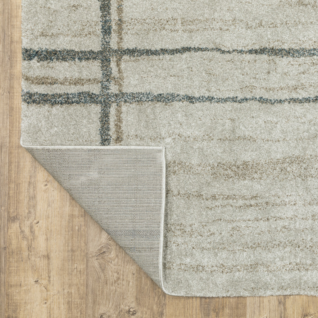 Stylish Stain-Resistant Geometric Power Loom Runner Rug for High-Traffic Areas