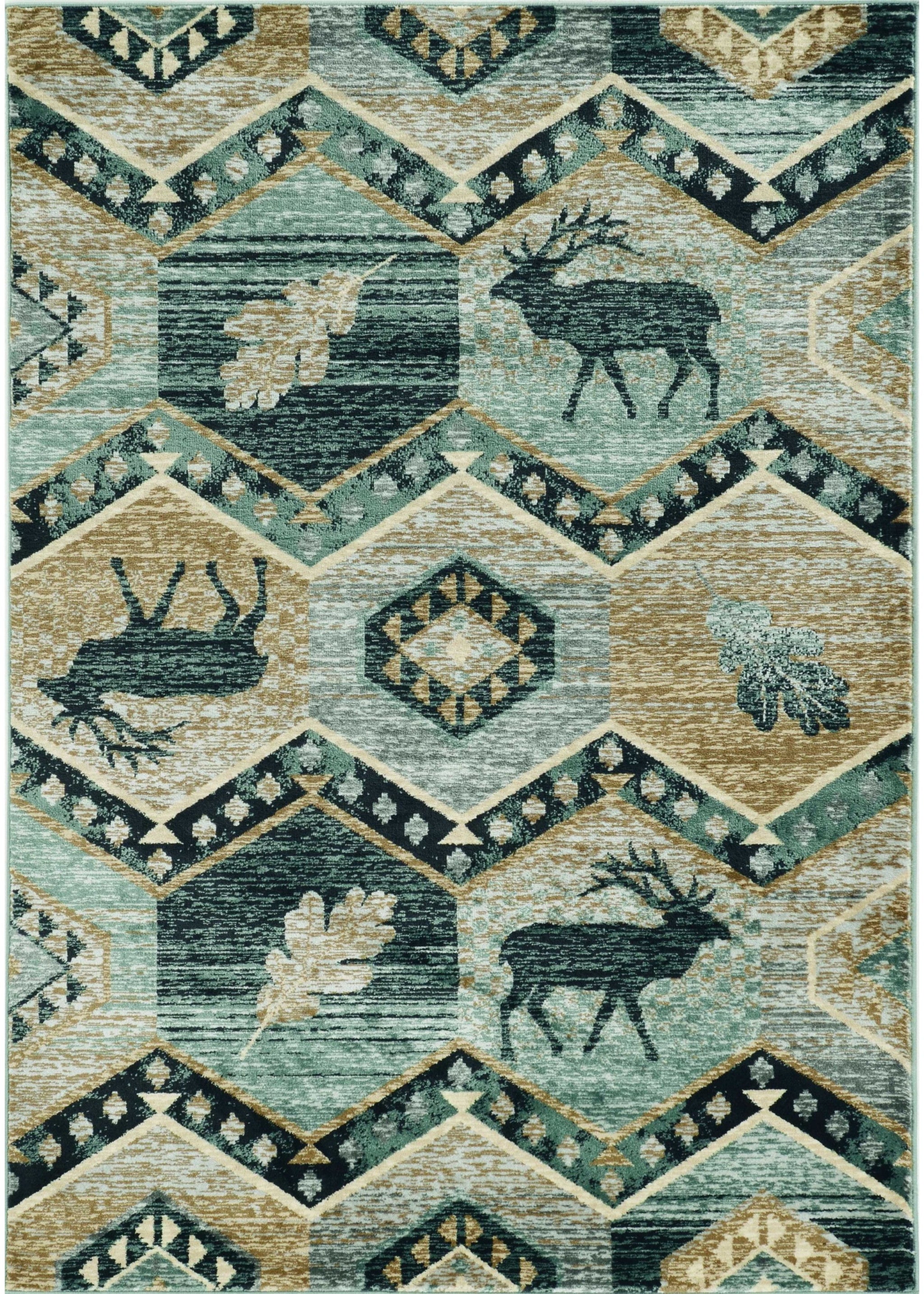Trendy Outdoor Lodge-Style Machine-Woven Polypropylene Rugs for a Cozy Home