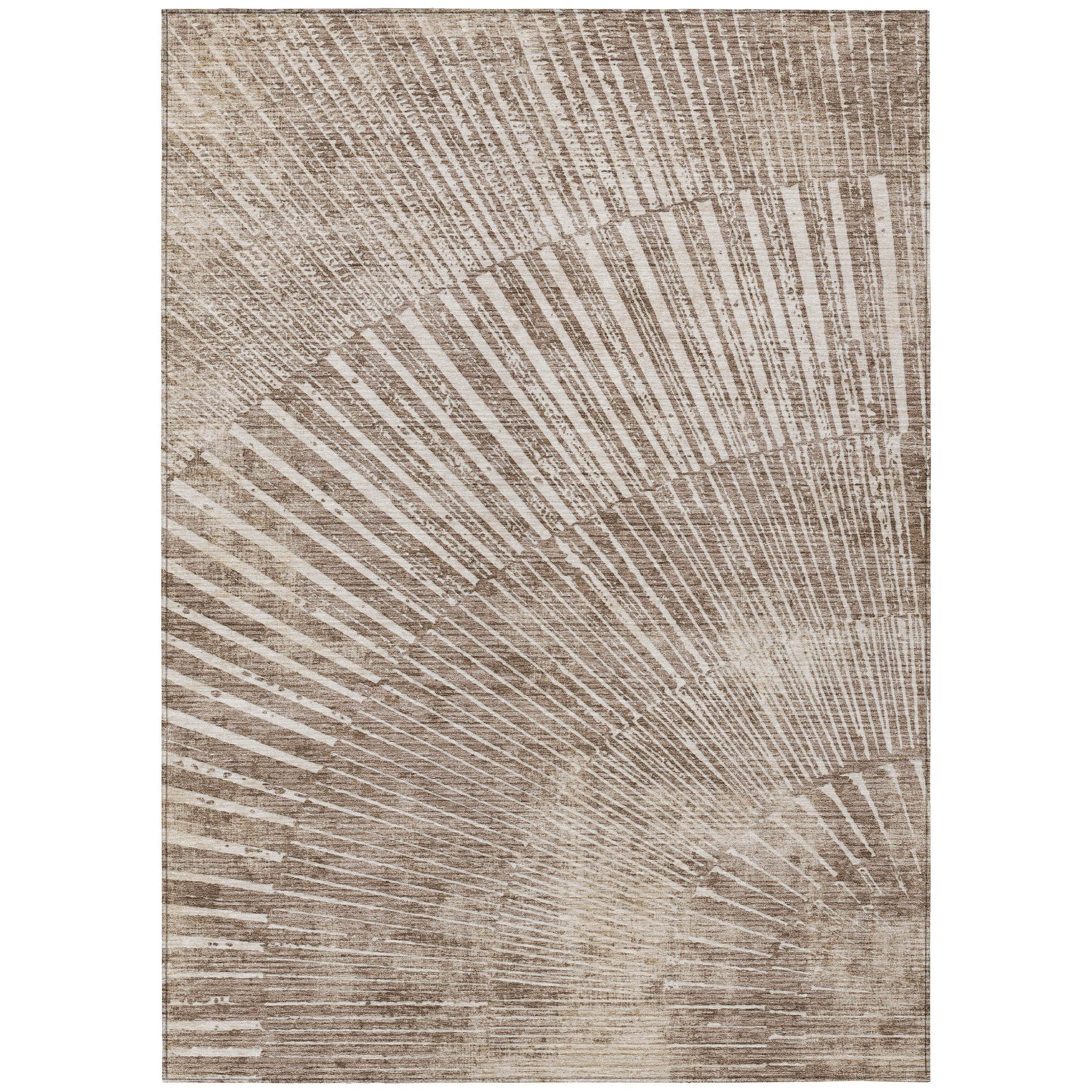 Stylish and Contemporary Abstract Washable Non-Skid and Stain-Resistant Runner Rug Ideal for Both Indoor and Outdoor Spaces