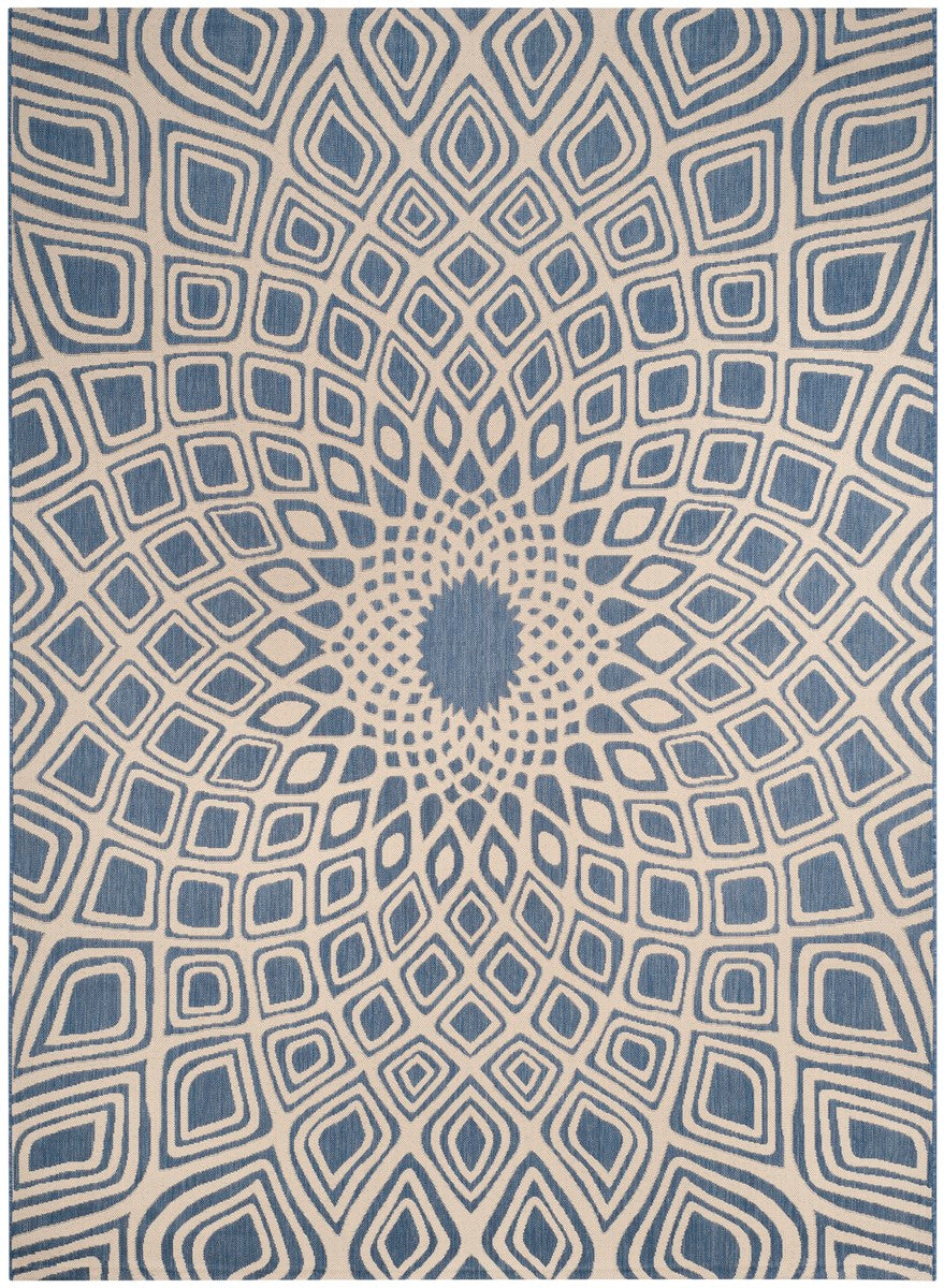 Stylish and Long - lasting Polypropylene Courtyard Power Loomed Rug for Indoor/Outdoor Use