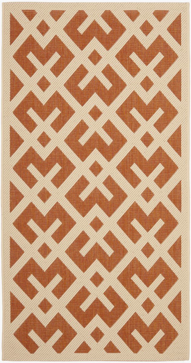 Safavieh Courtyard Stylish, Long - lasting and Adaptable Power Loomed Area Rug for Both Indoor and Outdoor Decorative Use