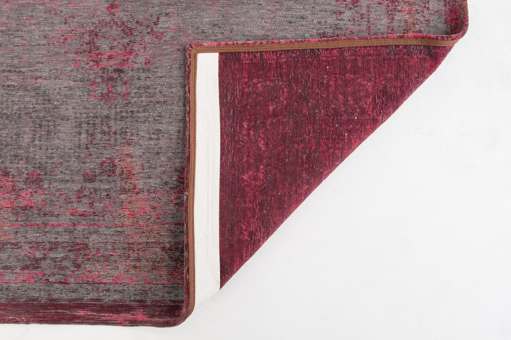 Exquisite 8-Foot by 11-Foot Gray and Pink Medallion Non-Slip Machine-Woven Area Rug for Every Room's Interior Design