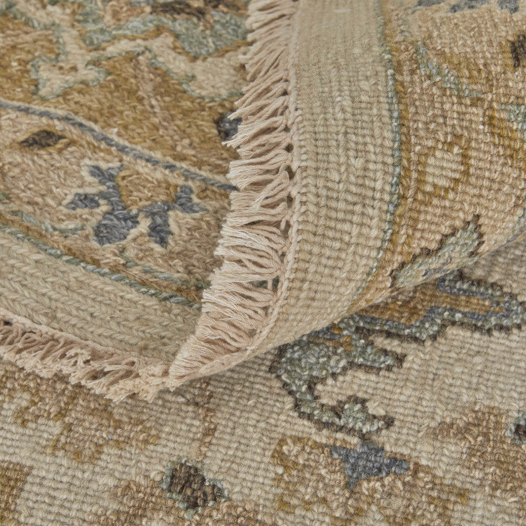 9-Foot x 13-Foot Hand-Knotted Wool Area Rug with Tassels for Elegant Homes