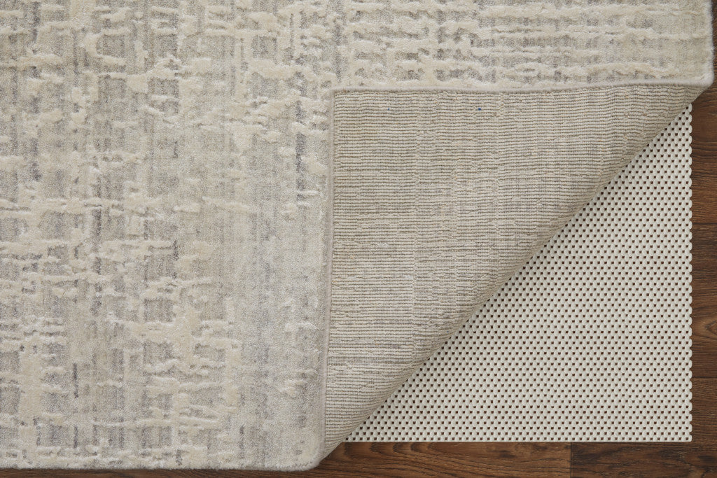 Exquisite Hand-Woven Gray Abstract Area Rug for Stylish and Warm Home Decor