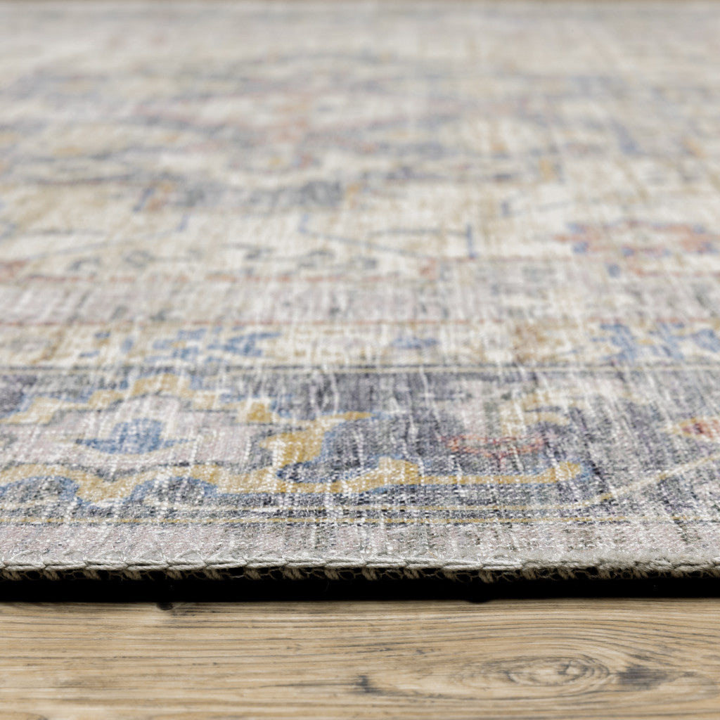 Stain-Resistant Oriental Runner Rug in Vibrant Colors for Kid & Pet Spaces