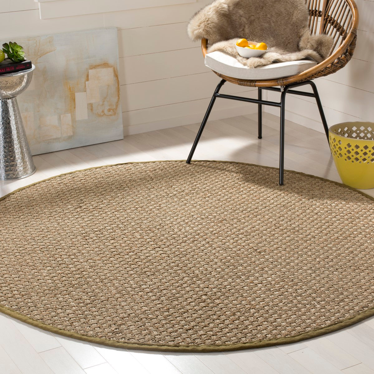 Soft & Sustainable Seagrass Power Loomed Rug for Coastal Chic Home Decor