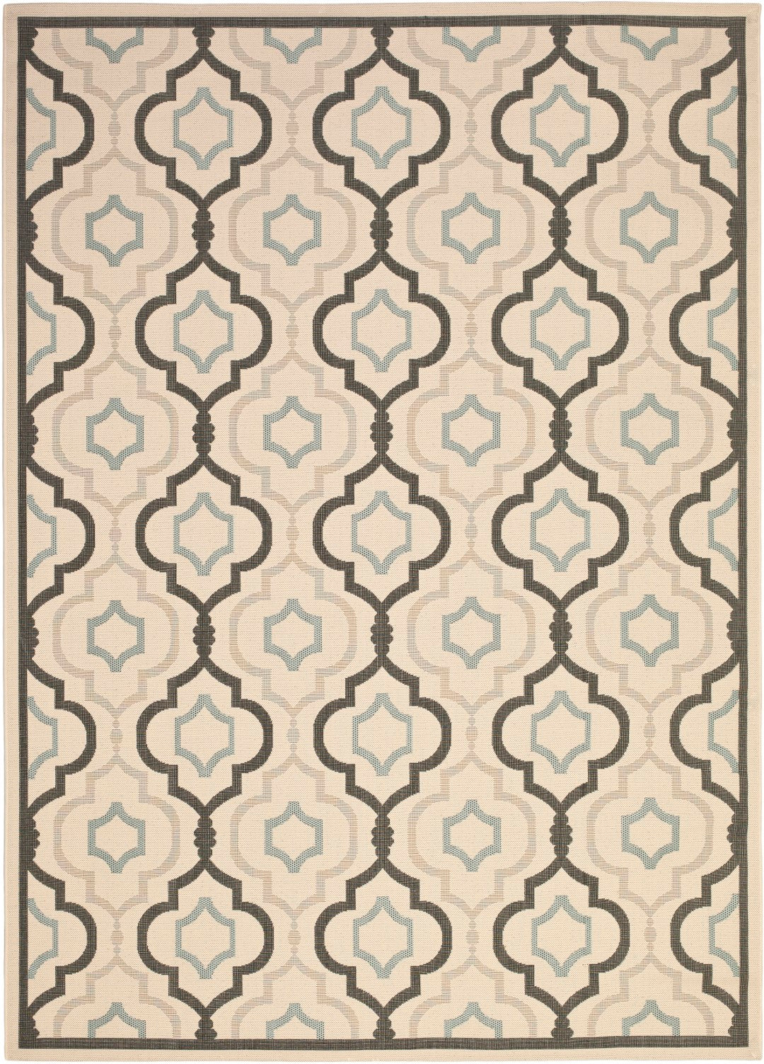 All - Season Durable and Soft Brookstone Indoor/Outdoor Area Rug with Mosaic Pattern