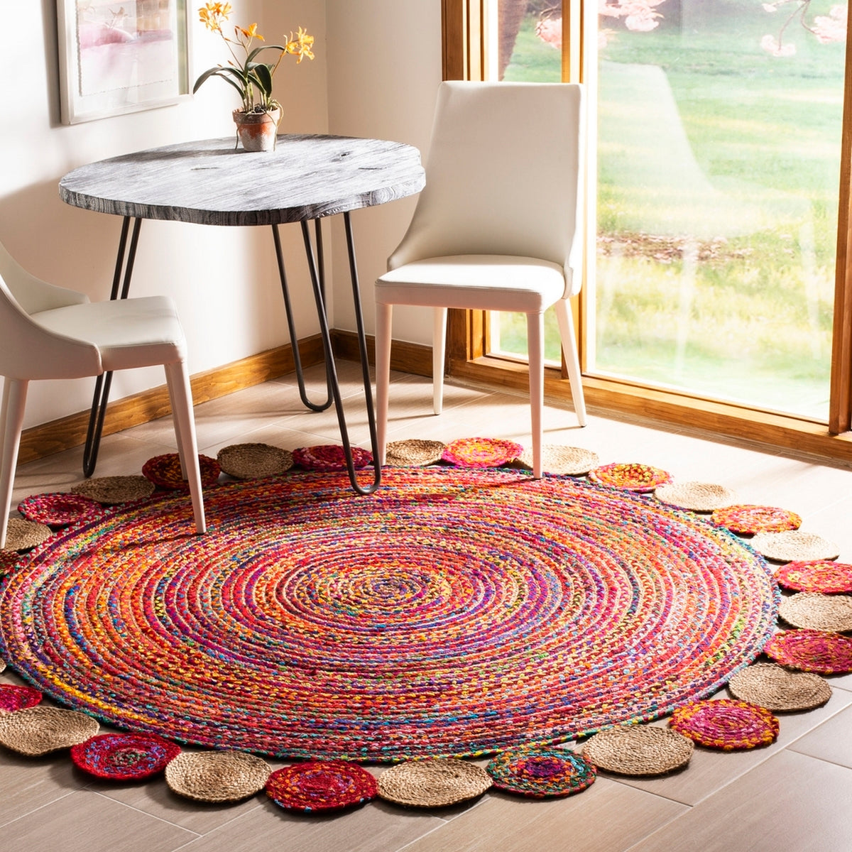 Artisan Hand - Woven Jute and Cotton Rug for Exquisite Home Decor