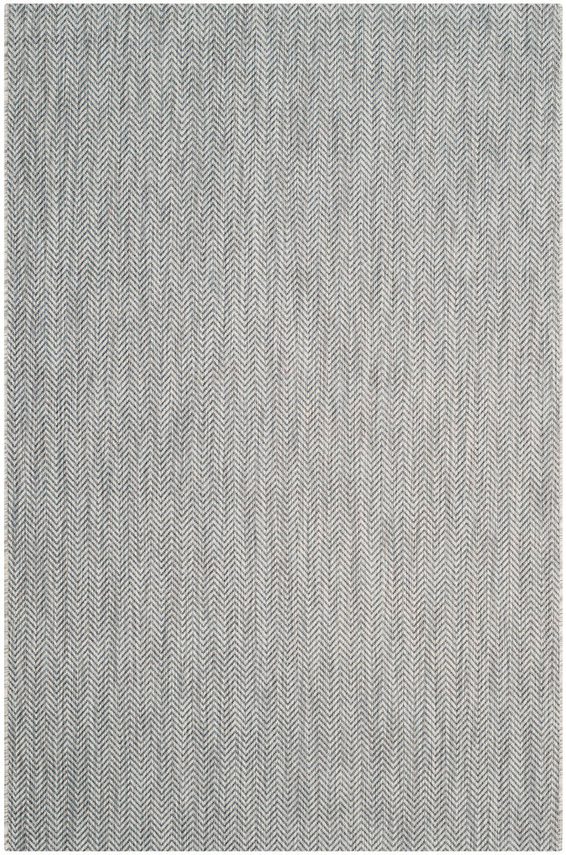 Stylish All-Weather Indoor/Outdoor Power Loomed Rug with Elegant Chevron Pattern