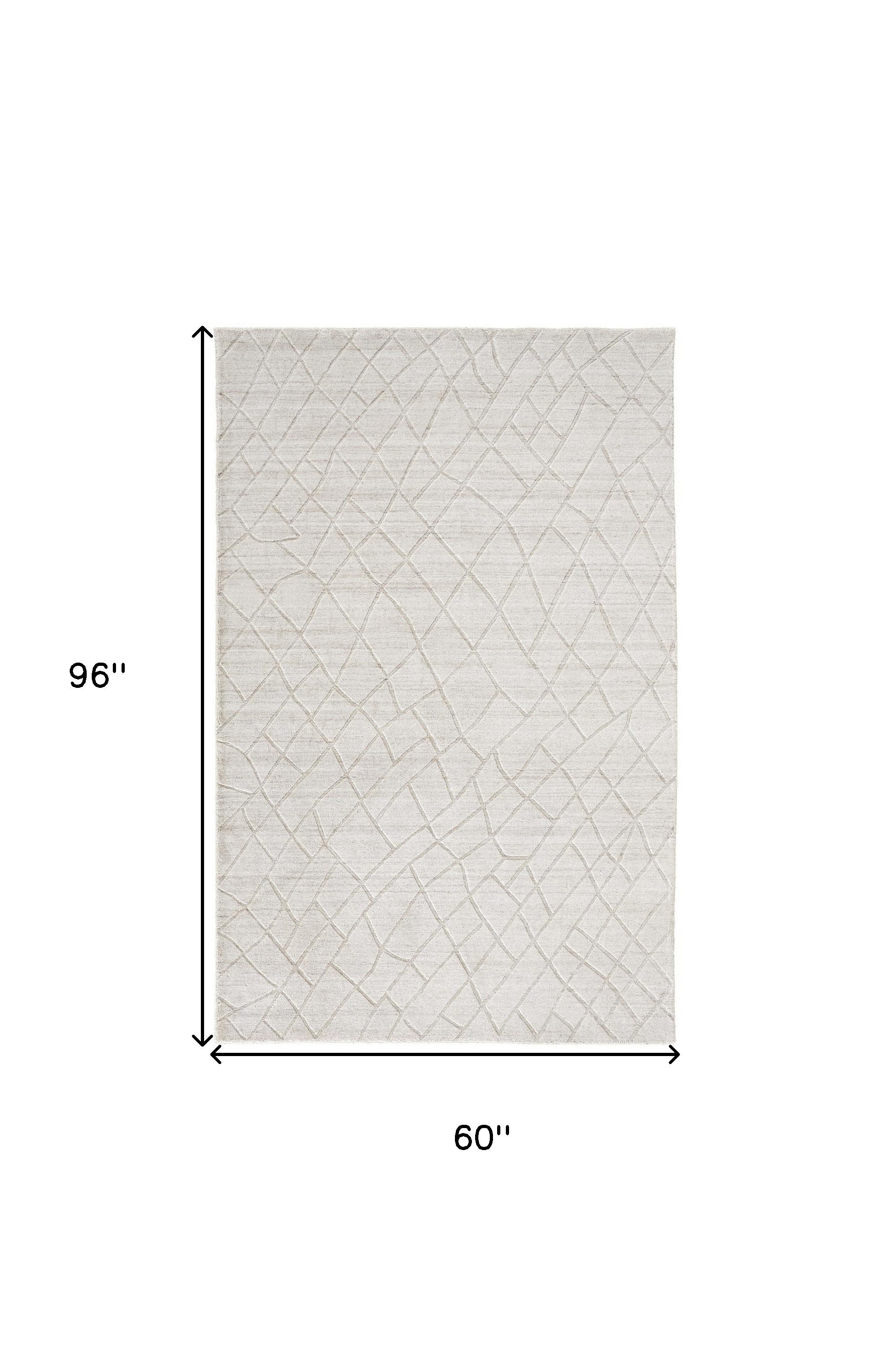 Exquisite Hand-Woven Living Room Area Rug with Striking Gray and Ivory Striped Pattern for a Warm and Inviting Home Ambiance