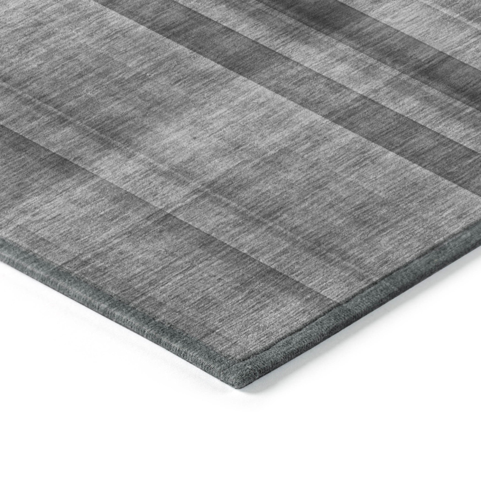 Stain-Resistant, Non-Skid, Washable Purple Round Plaid Rug for Indoors & Outdoors, Ideal for Kids & Pets