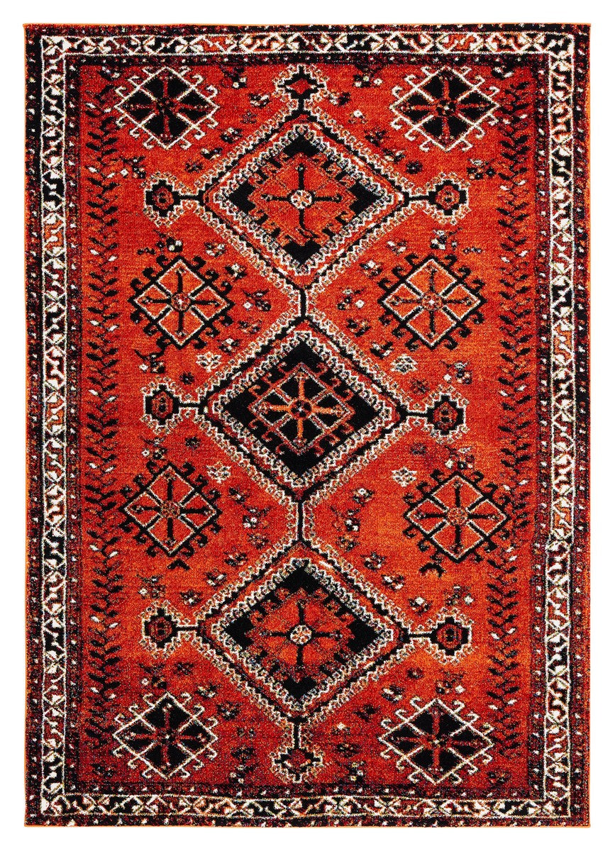 Exquisite Vintage Hamadan Transitional Power Loomed Polypropylene Rug - Ideal Elegant Design for Every Space