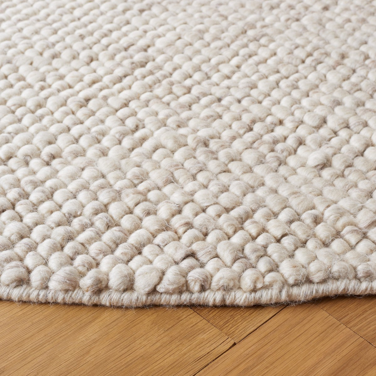 Luxurious Hand - Woven Felted New Zealand Wool Blend Rug for Cozy Home Decor