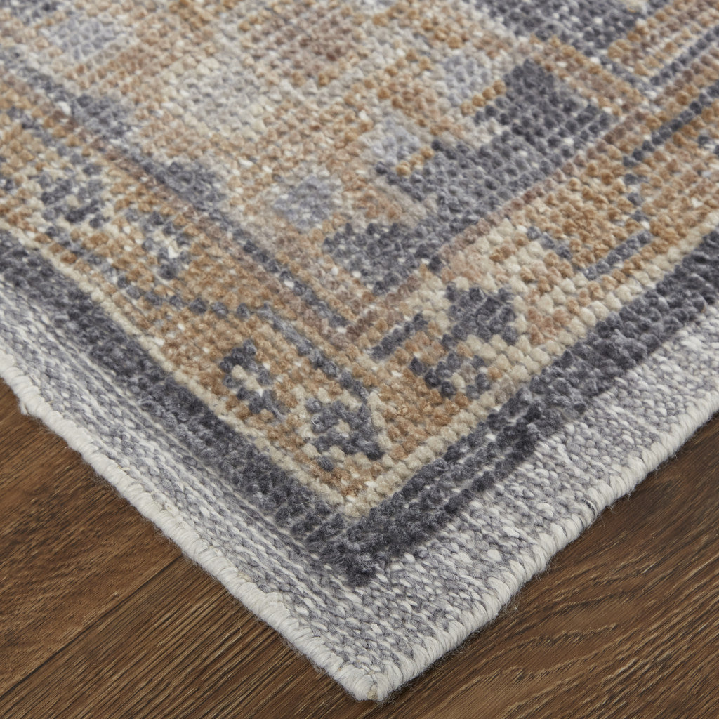 Stain-Resistant Hand-Knotted Oriental Area Rug for High-Traffic Spaces - Unique Design