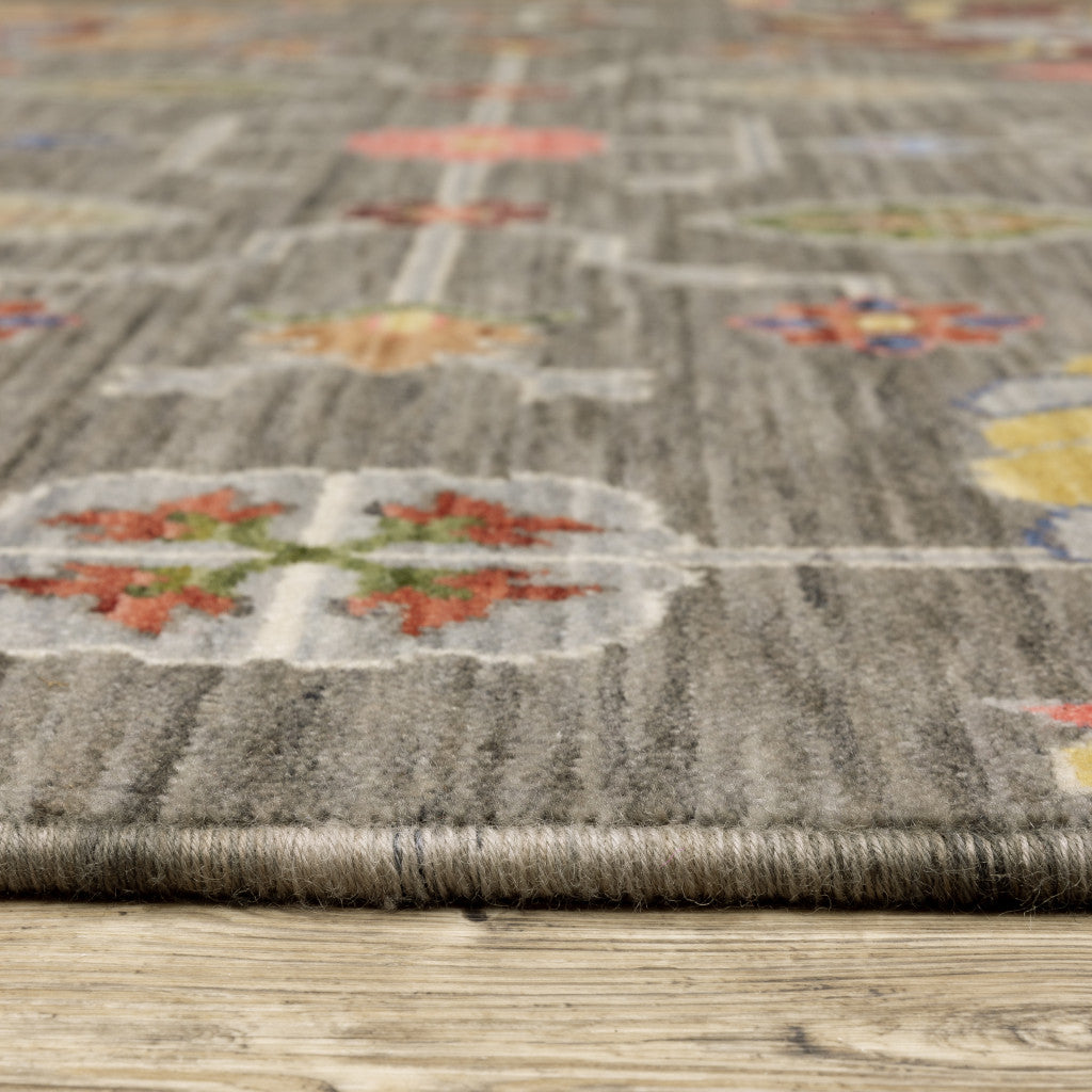 Fringe-Trimmed Stain-Resistant Area Rug with Elegant Oriental Pattern for Stylish Homes