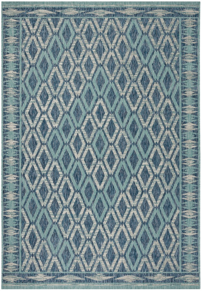 High - Quality Courtyard Indoor and Outdoor Decorative Rug with Stunning Moroccan Mosaic Pattern, Durable Power - Loomed and Effortless - Care Elegance