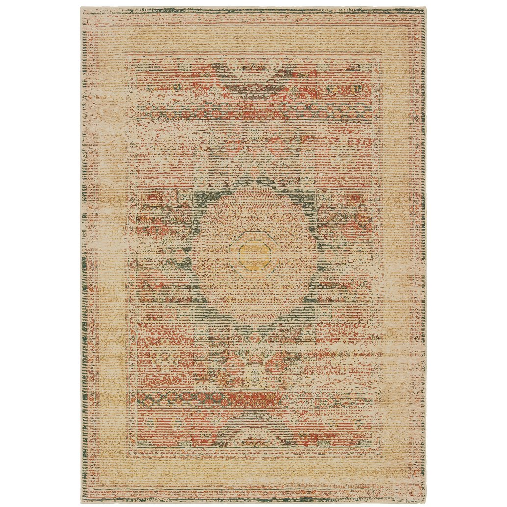 Toscana Bohemian Vintage-Inspired Indoor Area Rug with Distinctive Color Combinations for Enduring Allure and Timeless Charm