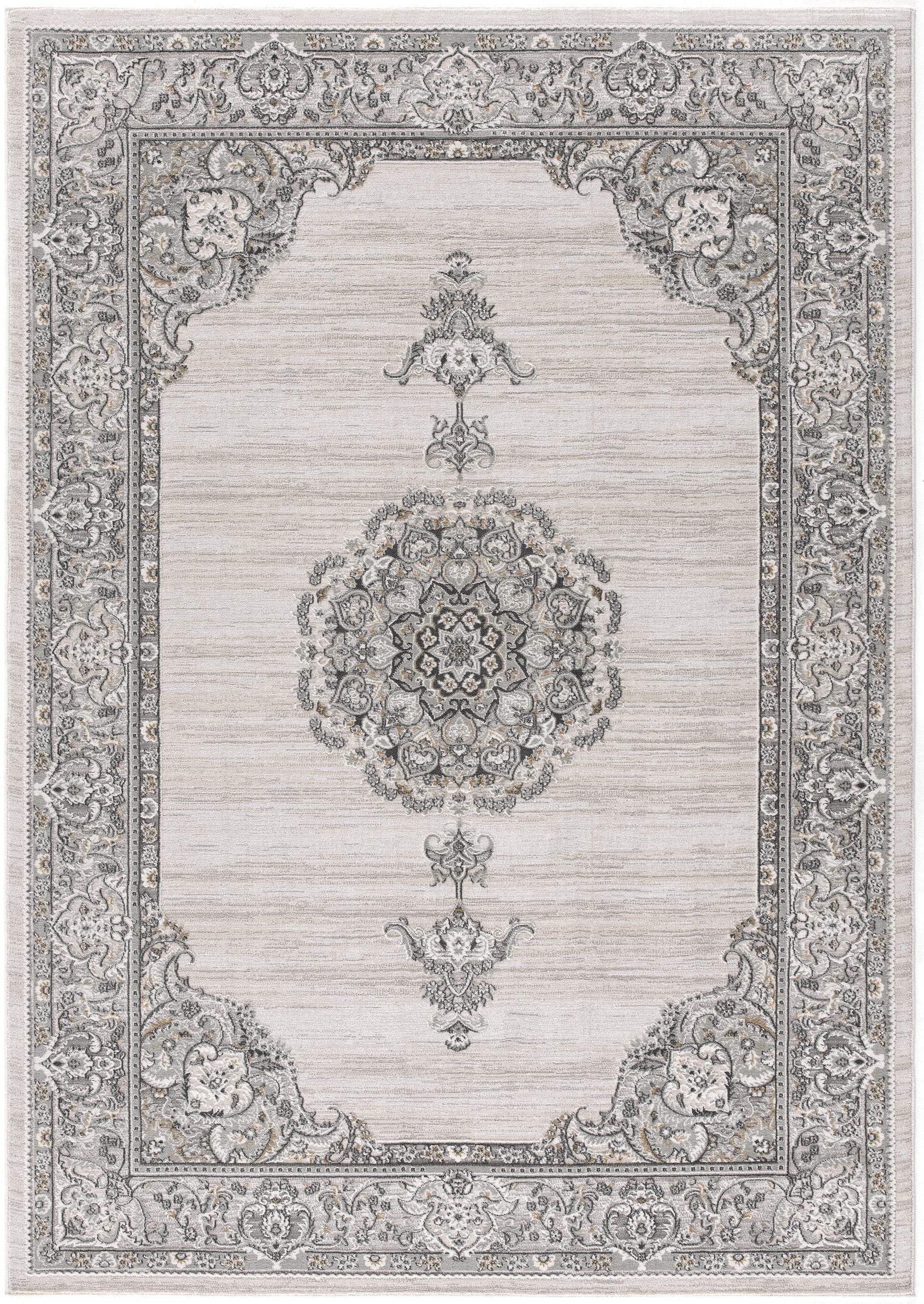 8' x 11' Cream Oriental Area Rug - Sturdy, Stylish for Any Living Space