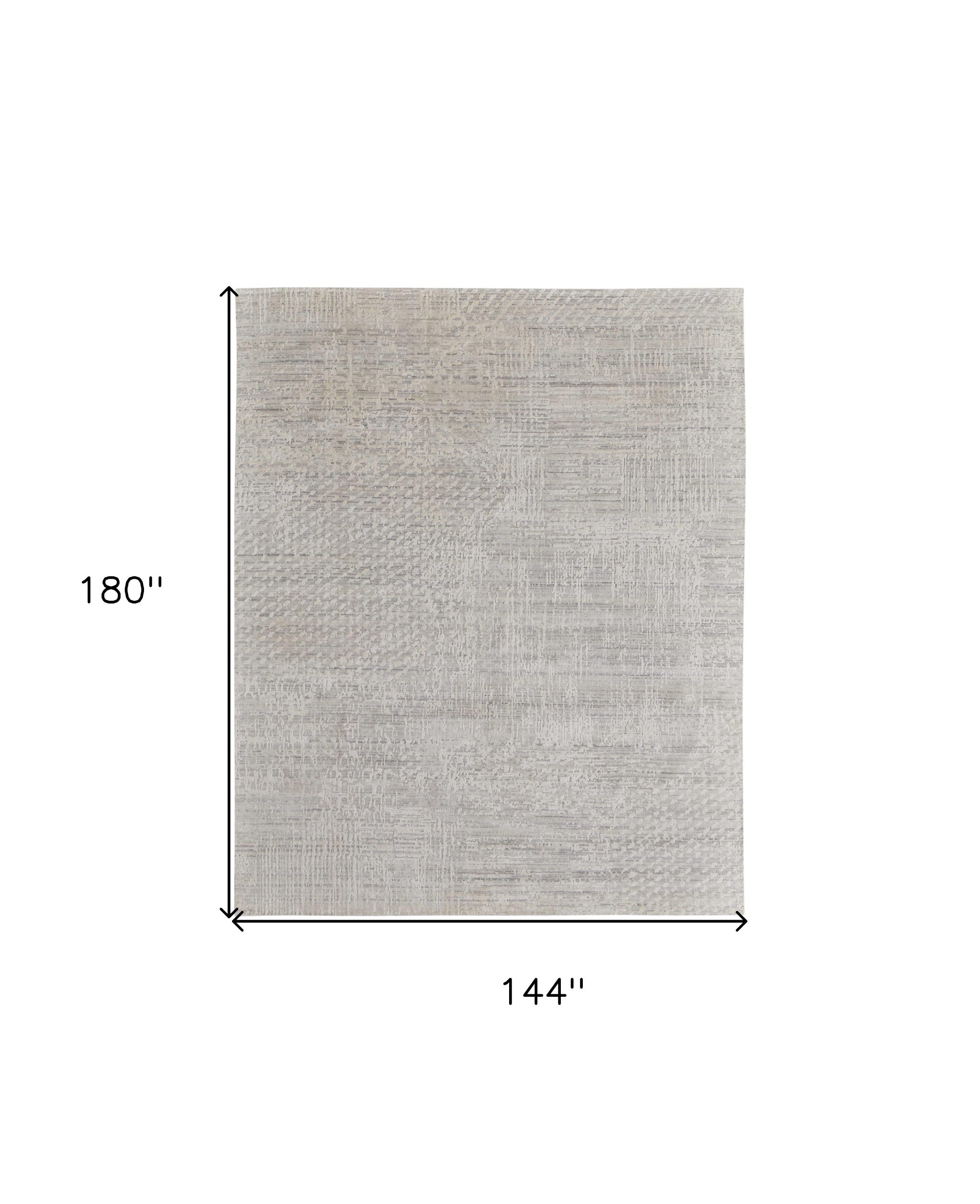 Exquisite Hand-Woven Gray Abstract Area Rug for Stylish and Warm Home Decor